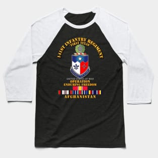 141st Infantry Regiment - OEF - Afghanistan w SVC Baseball T-Shirt
